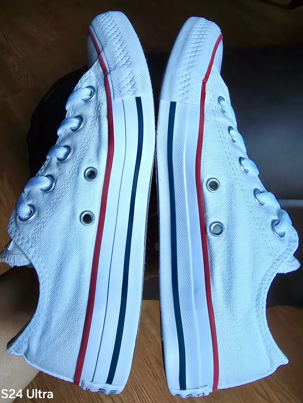 Sz 4 Men's/6 Women's CONVERSE CTAS WHITE LOW Casual Shoes - Picture 4 of 8
